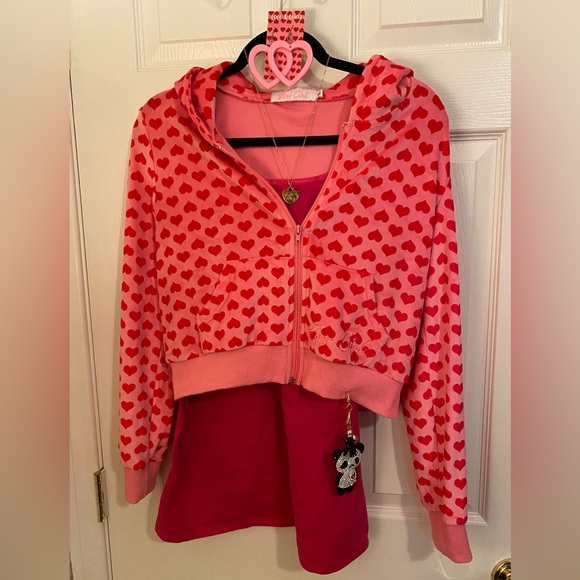 Jennifer’s Body Fine Girl Jen Jacket Hearts Pink Red XL Check - Picture 1 of 10
